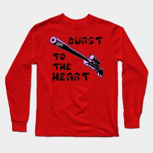 Burst To The Heart, v. Code Pink T-Shirt Blk Text Long Sleeve T-Shirt